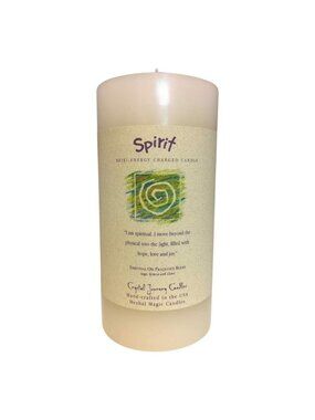 Spirit Reiki Energy Charged Candle By Crystal Journey Candles Sage Lemon Clove B